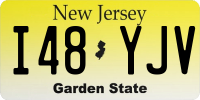 NJ license plate I48YJV