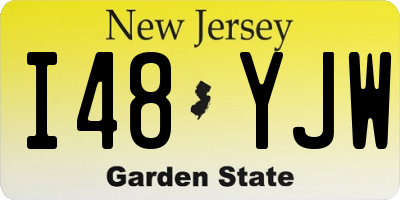 NJ license plate I48YJW