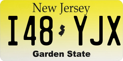 NJ license plate I48YJX