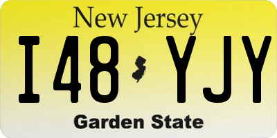 NJ license plate I48YJY
