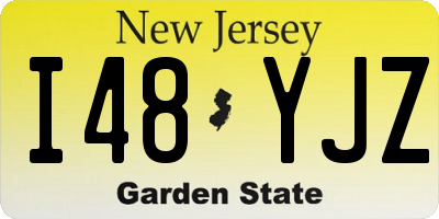 NJ license plate I48YJZ