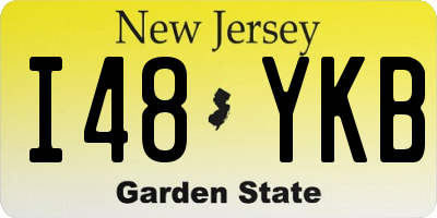 NJ license plate I48YKB
