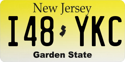 NJ license plate I48YKC