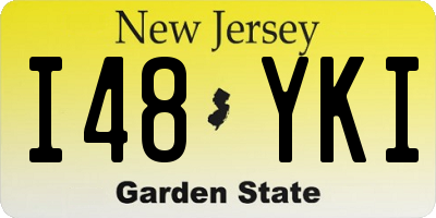 NJ license plate I48YKI