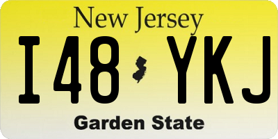 NJ license plate I48YKJ