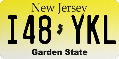 NJ license plate I48YKL