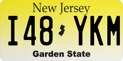 NJ license plate I48YKM
