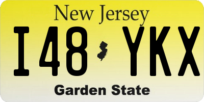 NJ license plate I48YKX