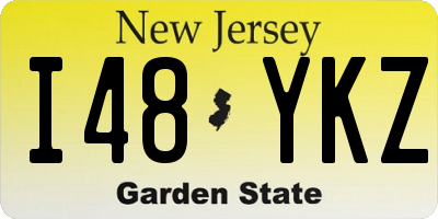 NJ license plate I48YKZ