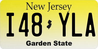 NJ license plate I48YLA