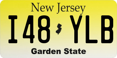 NJ license plate I48YLB