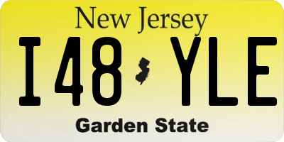 NJ license plate I48YLE