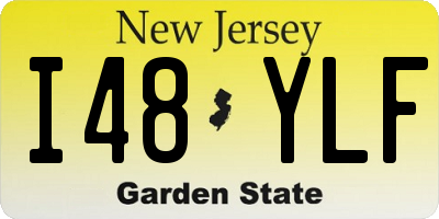 NJ license plate I48YLF