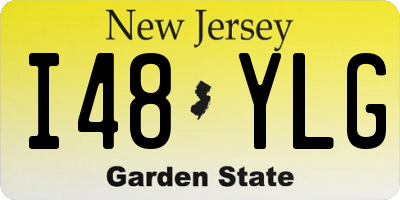 NJ license plate I48YLG