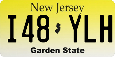 NJ license plate I48YLH