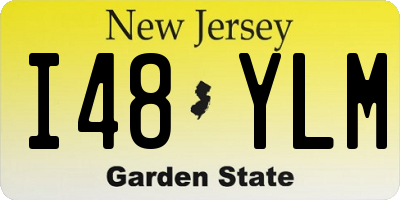 NJ license plate I48YLM