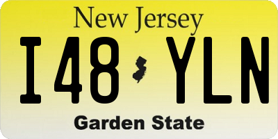 NJ license plate I48YLN