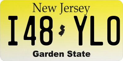 NJ license plate I48YLO