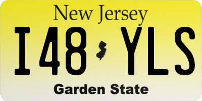 NJ license plate I48YLS