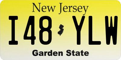 NJ license plate I48YLW