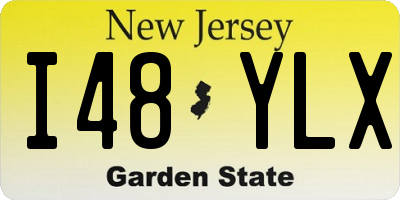 NJ license plate I48YLX