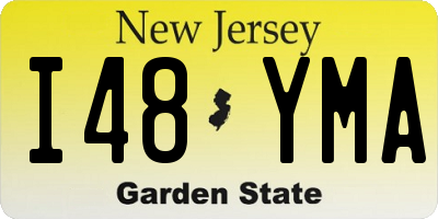 NJ license plate I48YMA