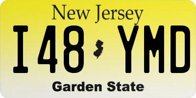 NJ license plate I48YMD
