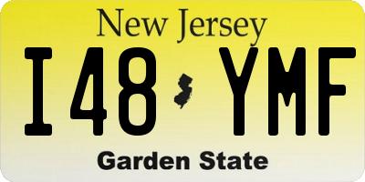 NJ license plate I48YMF