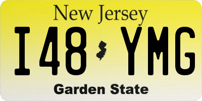 NJ license plate I48YMG