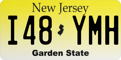 NJ license plate I48YMH
