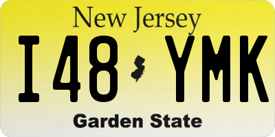 NJ license plate I48YMK