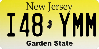 NJ license plate I48YMM