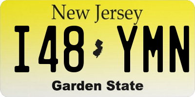 NJ license plate I48YMN