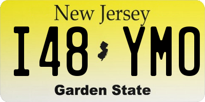 NJ license plate I48YMO
