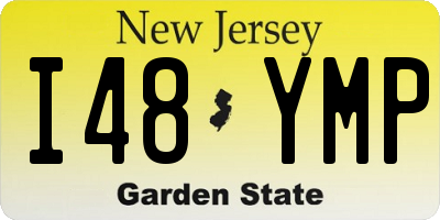 NJ license plate I48YMP
