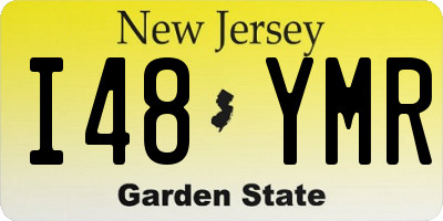 NJ license plate I48YMR