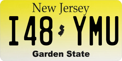 NJ license plate I48YMU