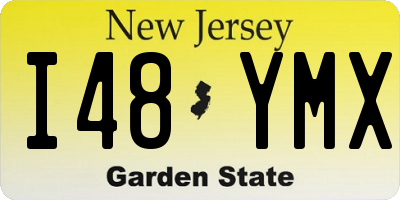 NJ license plate I48YMX