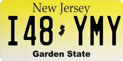 NJ license plate I48YMY