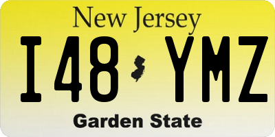 NJ license plate I48YMZ