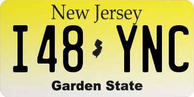 NJ license plate I48YNC