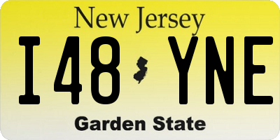 NJ license plate I48YNE