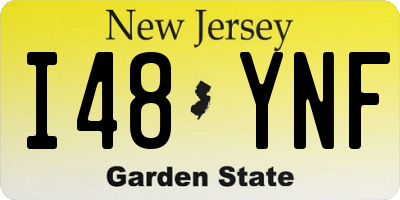 NJ license plate I48YNF