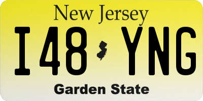 NJ license plate I48YNG