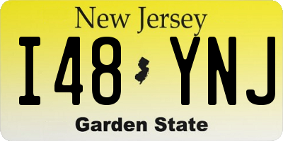 NJ license plate I48YNJ