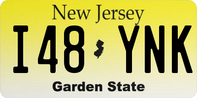 NJ license plate I48YNK