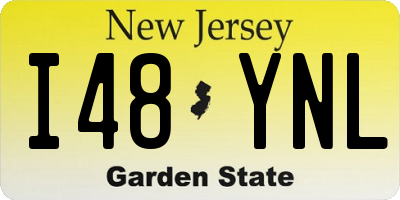 NJ license plate I48YNL
