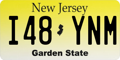 NJ license plate I48YNM