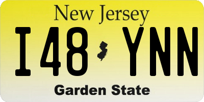 NJ license plate I48YNN