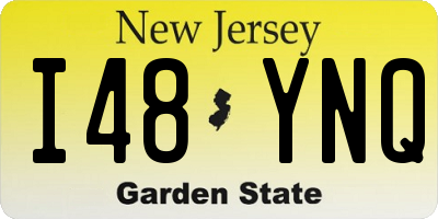 NJ license plate I48YNQ